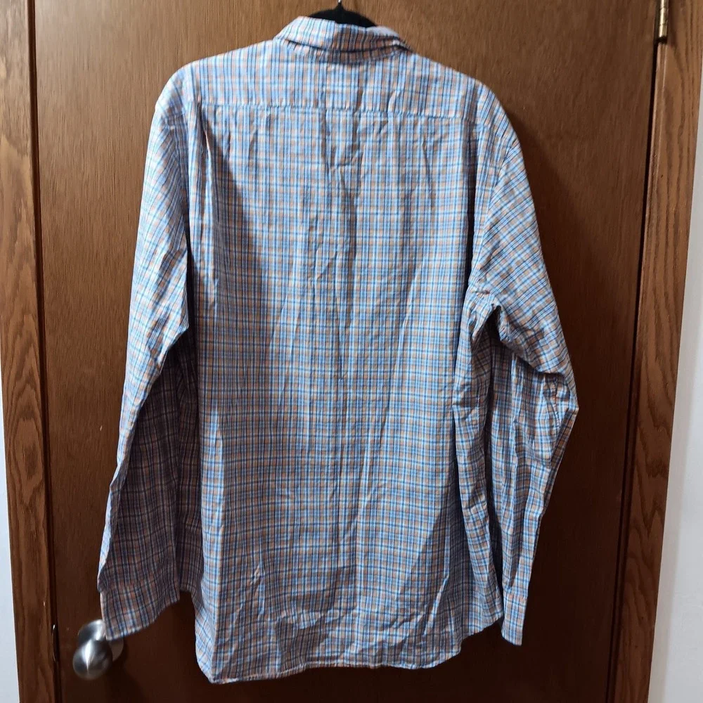 Polo Ralph Lauren Mens XL Plaid Stretch Button Up‎ Long Sleeve Shirt
